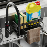 Organizador De Cocina En Acero Inoxidable Estante Para Esponja Y Toalla Soporte Para Grifo Riega Jabón Accesorios De Cocina - details 1