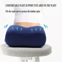 Cojín de espuma viscoelástica para asiento, cojín para silla de oficina que envuelve completamente las caderas, cojín para silla de escritorio, cojín para aliviar el dolor de coxis, cómodo asiento antideslizante (C 47 x 35 x 5 cm) - details 1