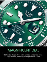 Reloj De Pulsera De Lujo LIGE Para Hombres Resistente Al Agua 30m Luminoso Con Fecha Cuarzo Estilo Casual Y Negocio Reloj Para Hombre - details 6