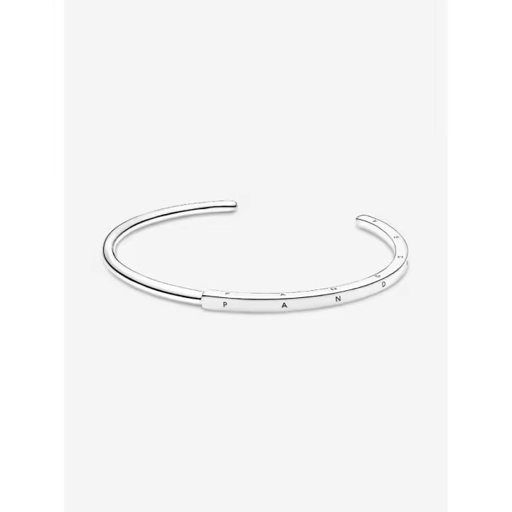 Pandora Signature ID - Plata de Ley Pandora - Pulsera Abierta - 1