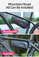 Bolsa De Bicicleta ROCKBROS De Capacidad Alta 1.5L Estuche Duro Impermeable Para MTB Y Carretera Patrón De Carbono Bolsa De Tubo Superior - details 18