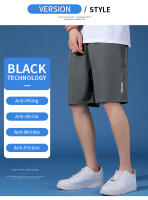 Shorts De Correr Para Hombre Talla Grande Secado Rápido Bolsillo Con Cierre Para Gimnasio Y Baloncesto Negro Shorts De Entrenamiento Deportivo Con Cierre De Cremallera - details 2