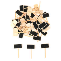 Tablero De Madera Negro Mini 50 Piezas Rectángulo Panel De Clips Etiquetas De Memorias Sin Marco Tipo De Estilo Móvil - details 6