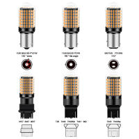 2Pcs Luz De Señal LED T20 7443 Lámpara De Freno LED 1157 3157 Luz De Retroiluminación LED BA15S Py21W CANBUS Para Coche Universal 12V - details 3