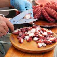 Banner - Plato para pulpo madera de pino natural  12 cm