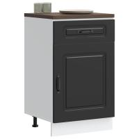 vidaXL Mueble bajo de cocina Kalmar madera ingeniería en color Roble Sonoma/Roble ahumado/Blanco y más | almacenamiento funcional diseño moderno para baño dormitorio sala - details 7