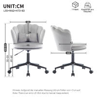 Modern diseño, Changeling Silla, Silla de oficina, respaldo en forma de pétalo, cojín lumbar en forma de Mariposa, regulable en Altura, suave cojín de asiento. Adecuado para Sala de estar, dormitorio, oficina, etc. - details 9