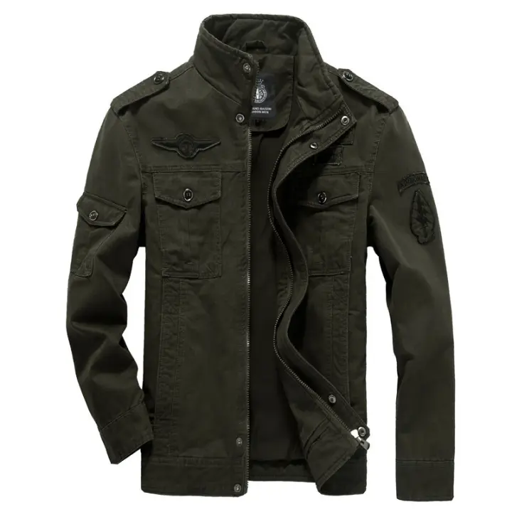 Chaqueta táctica militar gruesa y cálida para hombre, cierre de cremallera, forro de poliéster, cuidado de la tela, lavable a máquina, diseño Simple, invierno 2024 - 1