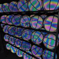 Baloncesto Luminoso Reflectante Holográfico Balón De PU Resistente Al Desgaste Juego Deportivo Nocturno Para Partidos De Fútbol - details 5