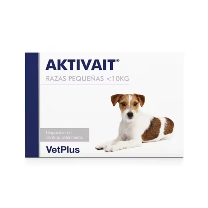 VETPLUS - Aktivait (60 Comprimidos) - Suplemento para disfunción cognitiva en Perros de Raza Pequeña &lt;10 kg - 1