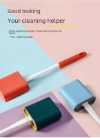 Cepillo De Inodoro De Silicona Limpieza De Desagüe Con Mango Largo Desinfección Para Baño Herramienta Profesional Accesorio De Baño - details 1