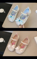 Sandalias Para Niñas De Cuero Glitón Y Diamantes Con Lazo Azul Y Rosa Antideslizantes Tallas 3-12 Años Zapatos Sencillos Para Bebés - details 28