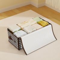 Caja De Almacenamiento Visible Grande Con Manijas Organizador De Ropa Para El Hogar Plegable Y Anti-Polvo Con Cierre De Cremallera - details 1