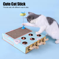 Juguete Interactivo Para Gatos Caixa Juego De Laberinto Educativo Con Ratoncillos Divertido Y Desafiante Con Rascador 3 En 1 - details 1