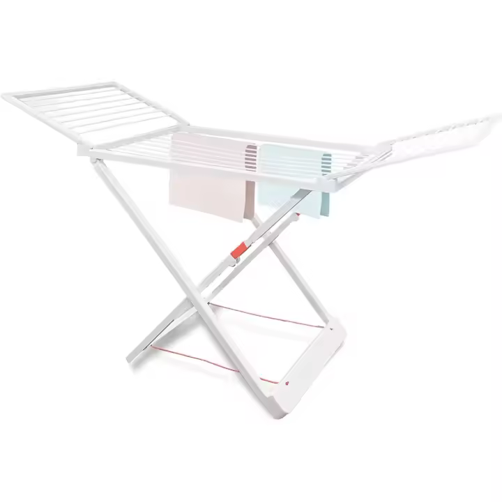 Perchero Plegable de Resina 100% Hecho en España, 180x108x55cm, Resistente al Viento, Adecuado para Ropa Interior - 1