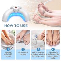 Dispositivo de tratamiento láser de los colores en las uñas para múltiples uñas, use en el hogar 910nm Luz infrarroja + 470Nm Luz Azul uñas - details 0