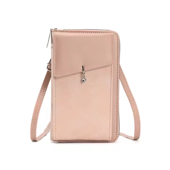 Bolso De Móvil Colgando Para Mujer 2024 Estilo Versátil De Alta Gama Con Cierres De Cremallera Bolso Cruzado De Moda - 1