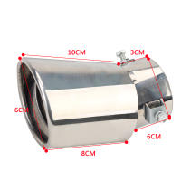 Accesorios De Coche Estilo Universal Tubo De Escape De Acero Inoxidable Para Mejora Del Coche DIY Sistemas De Escape - details 10