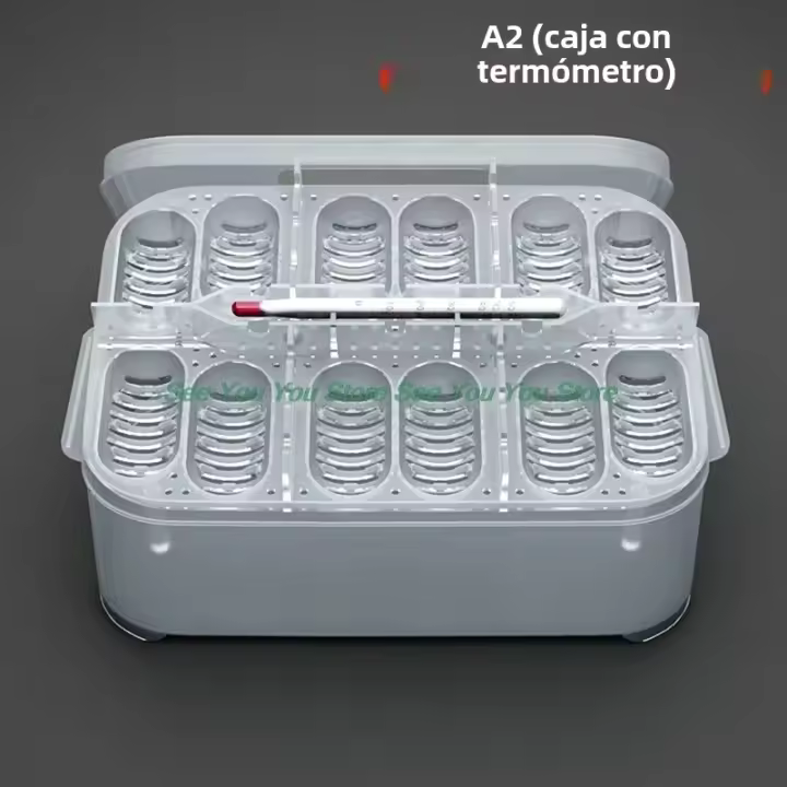 Caja De Eclosionamiento Para Reptiles 12 Compartimentos Apto Para Huevos De Serpiente Lagarto Tortuga Adecuada Para Mascotas Como Tortugas Y Cocodrilos - 1