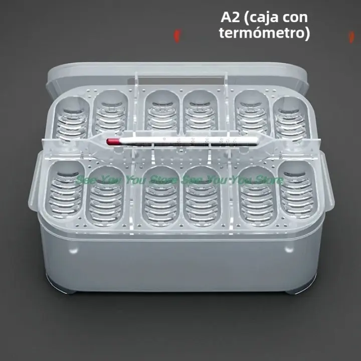 Caja De Eclosionamiento Para Reptiles 12 Compartimentos Apto Para Huevos De Serpiente Lagarto Tortuga Adecuada Para Mascotas Como Tortugas Y Cocodrilos - 1