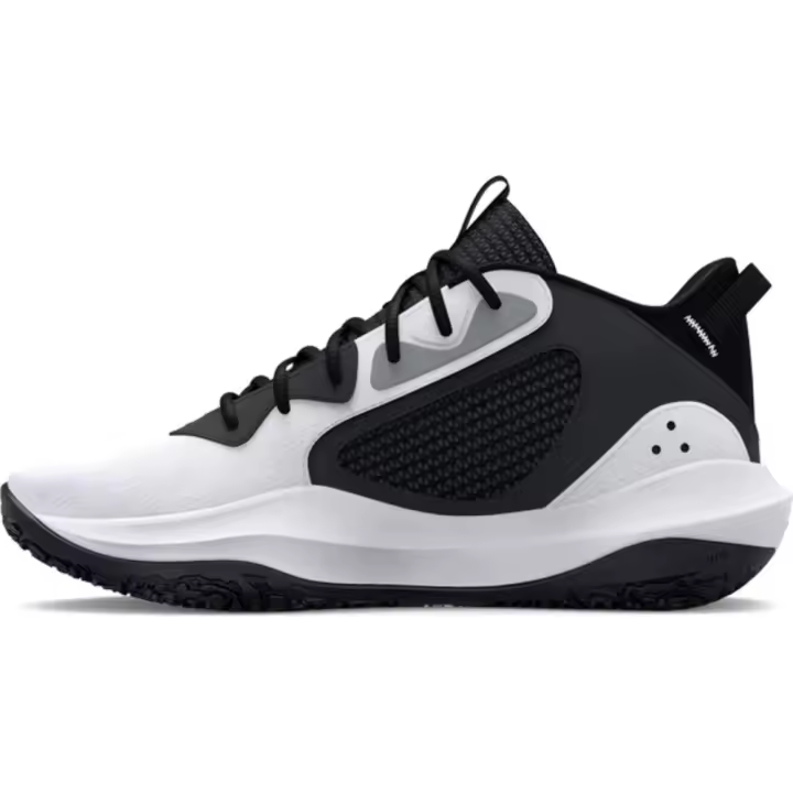 Zapatillas Under Armour Gs Lockdown 6 Blanco Negro 3025617-101 - 1
