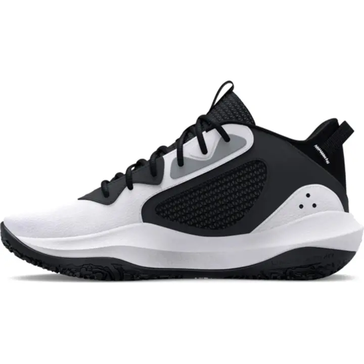 Zapatillas Under Armour Gs Lockdown 6 Blanco Negro 3025617-101 - 1