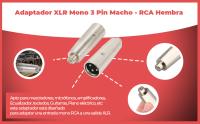 Banner - Adaptador XLR mono 3 pin macho - RCA hembra