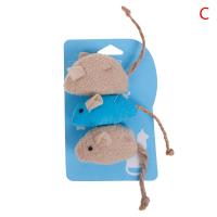 Juguete De Ratón Para Gatos 3 Piezas Mixtas Muñeco De Peluche Divertido Ratón Grueso Para Mascotas Juguetes Interactivos Para Gatos - details 0