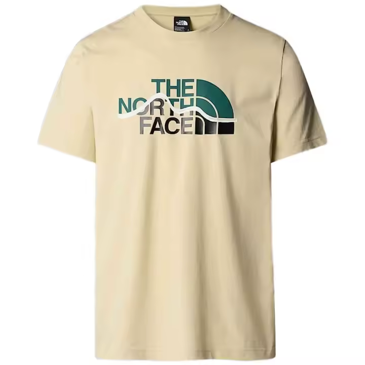 Camiseta The North Face modelo M Ss Mountain Line Tee en color Beig - 1