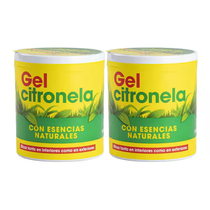 Panda Home Pack de 2/4/6 latas 95 gr Cada una de Gel de citronela Repelente de Mosquitos CITRONGEL CON ESENCIAS NATURALES - 1