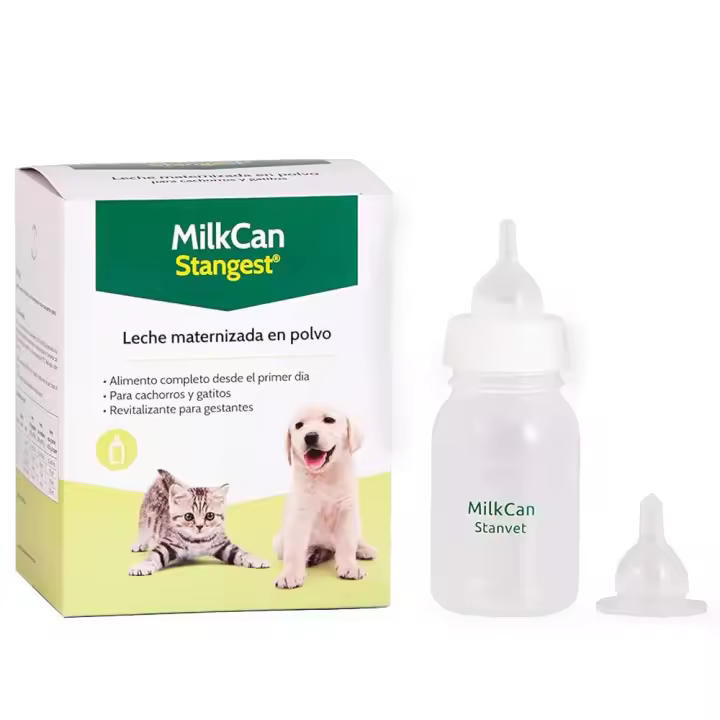 MilkCan Pack de 400 g + biberón de leche maternizada en polvo para perros y gatos STANGEST - 1