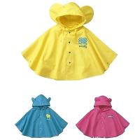 1-8 años lindo gran oído impermeable botón cierre niño impermeable niños lluvia capa - details 2