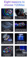 Casco De Motocicleta Y20 MAX Con Intercomunicador Bluetooth Y Luz RGB De Batería 1000mAh Impermeable IPX6 V5.3 Effect Para Motos - details 1