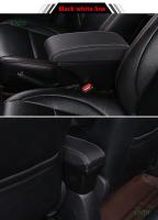 Soporte Central Para Honda City Estuche De Almacenamiento Doble Con USB Accesorios De Retrofits Para Coches Material PU Cuero / Plástico ABS Color Negro - details 11