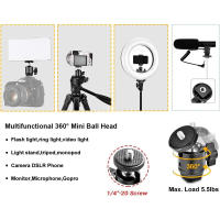 ERIKOLE Super Clip Con Cabeza De Bola Mini 360° Soporte De Liberación Rápida Para Trípode Tornillo 1/4 Clip Para Cámara DSLR Gopro - details 4