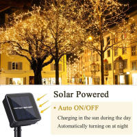 Cadena De Luces Solares Impermeable Para Exterior Con Hilo De Cobre 8 Modos Luz De Cuento Ideal Para Jardín Navidad - details 6