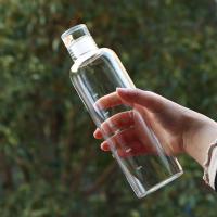 Botella De Agua Deportiva De Vidrio Transparente 500ML 750ML Con Marca De Tiempo Para Viajes Y Actividades Al Aire Libre Adecuada Para Jugos Y Leche - details 8