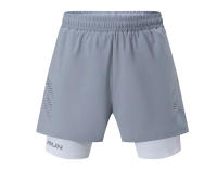 Shorts De Entrenamiento Para Hombre 2 En 1 Con Bolsillos Sudadera Secado Rápido Transpirable Para Correr Maratón Y Fitness - details 35