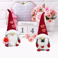 Gnomos De Encaje Para Día De San Valentín Decoraciones De Elfos De Terciopelo Mr Y Mrs Decoración Nórdica Hecha a Mano Para El Hogar - details 14