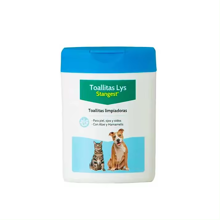 Toallitas Higiénicas para Ojos y Pabellón Auricular de Perros y Gatos - 40 Unidades - 1