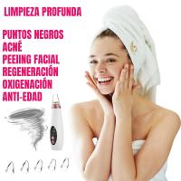 Succionador de Poros y Puntos Negros Espinilla Quita Granos Equipo o Aparato Aspirador Impurezas Facial Recargable 6 cabezales Intercambiables 3 modos de potencia Limpiador de Sebo Grasa Extractor Limpieza a Fondo - details 0