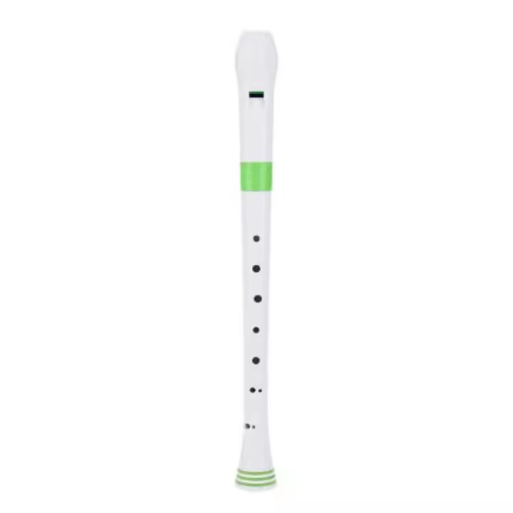 FLAUTA DULCE SOPRANO-Nuvo (N310RDGR G) Digitacion Alemana (3 Piezas) Blanco/Verdel (Plastico) - 1
