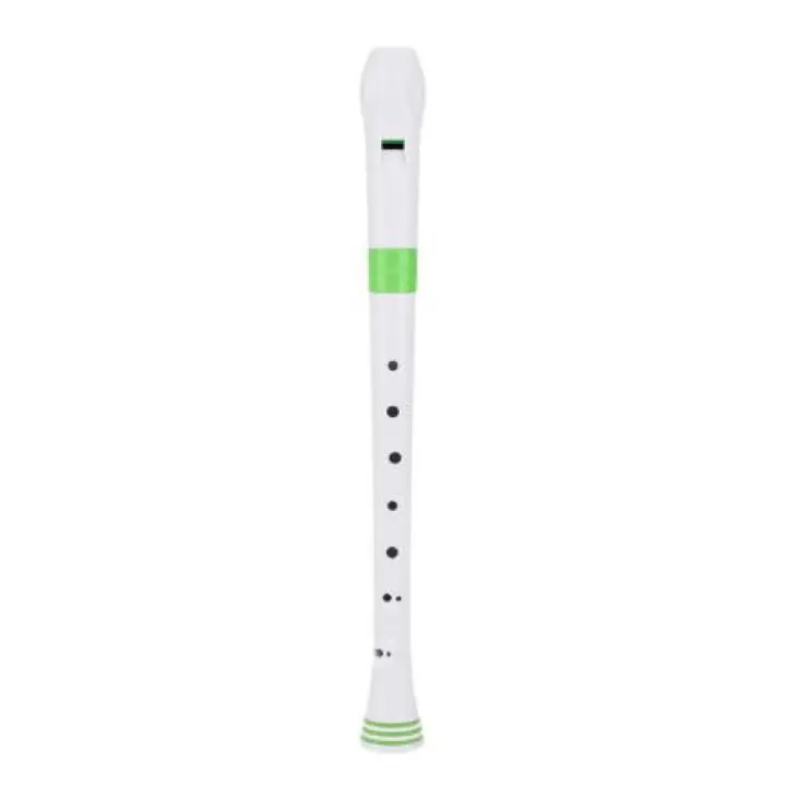 FLAUTA DULCE SOPRANO-Nuvo (N310RDGR G) Digitacion Alemana (3 Piezas) Blanco/Verdel (Plastico) - 1