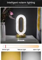 Lámpara De Mesa LED De Cristal Con Control Remoto Y Toque Iluminación De Dormitorio Decoración De Sala De Estar Luz De Escritorio Recargable Y Dimmer Sin Fin - details 8