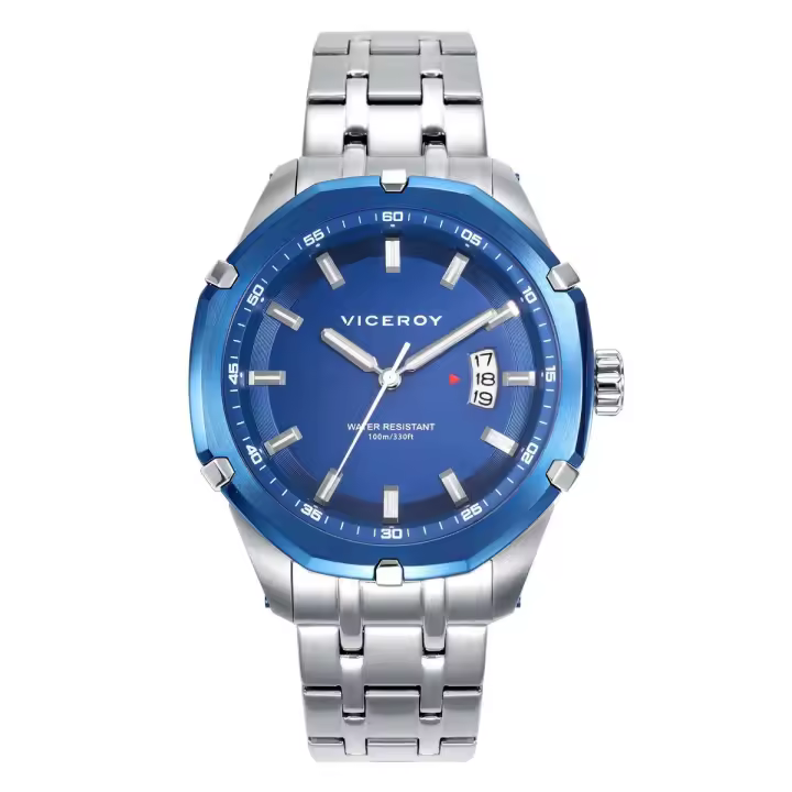 Reloj VICEROY Hombre Magnum 46833-37 | Acero Inoxidable y esfera azul - 1