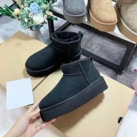 Botas De Nieve Para Mujer Invierno 2024 Impermeables Antideslizantes Con Almohadilla De Plush Suela De Goma Tacón Plataforma Botas De Tobillo Gruesas - details 3