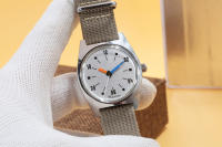 Reloj Mecánico De Mano 7120 Para Hombres 36mm Retro Business Tiempo Clásico Sencillo Para Parejas Material De Correa De Cuero Resistente Al Agua Profundidad 3Bar - details 3