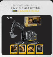 Mini Excavadora De Escala 1:50 HUINA Con Sistemas Hydraulicos Juguete De Construcci\u00f3n Para Niños Regalo De Juguete De Maquinaria De Ingenier\u00eda Para Ni\u00f1os - details 7