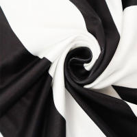 Vestido Maxi Para Mujer Elegante Y Casual En Negro Y Blanco Patchwork Slim De Poliéster Para Otoño Moda Streetwear - details 15