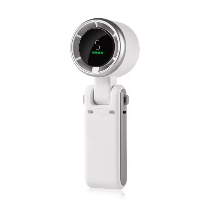 Abanico Turbo Portátil Plegable N607 - Carga USB, Cuello Ajustable y Súper Potente - 1
